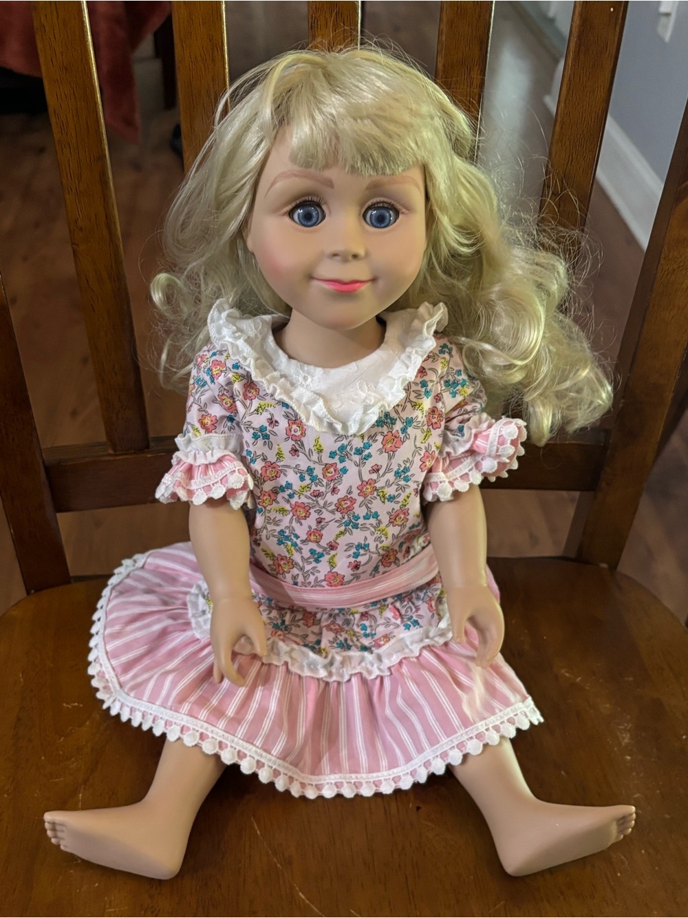 Queen's Treasures Little House on The Prairie Nellie Oleson 18" Doll & Dress